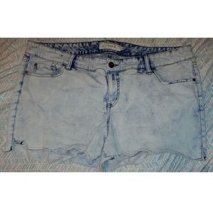 Acid wash shorts